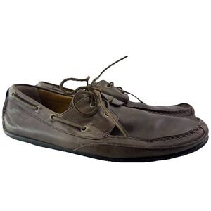 Hitchcock by Sebago Boat Loafers Men 12 M Shoes Brown Leather Slip On 12M
